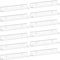 Lifewit Narrow Acrylic Floating Shelves for Vinyl Record 12", Clear 12 Pack | Wall Shelf for Nail Polish, Book, Picture, Makeup, Album Covers Display Organizer for Bedroom, Living Room, Bathroom Decor by Lifewit