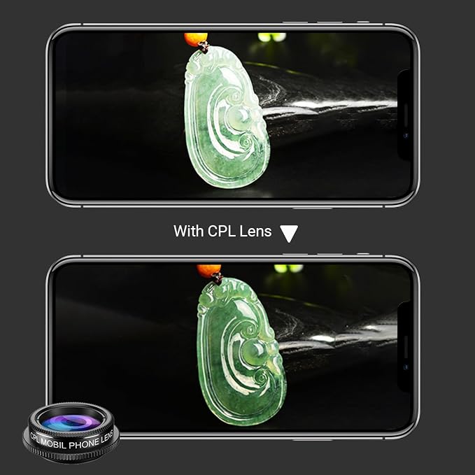 MIAO LAB 5 in 1 Phone Camera Lens Kit -0.63X Wide Angle Lens & 15X Macro Lens+190°Fisheye Lens/CPL + 2X Telephoto Lens Compatible with iPhone Samsung Sony and Most of Smartphone - Image 5