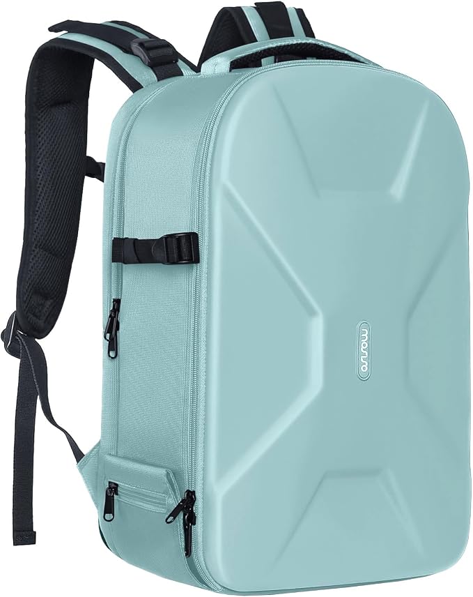 MOSISO Camera Backpack, DSLR/SLR/Mirrorless Photography Camera Bag | 15-16 inch Waterproof Hardshell Case with Tripod Holder&Laptop Compartment Compatible with Canon/Nikon/Sony, Aquamarine by MOSISO