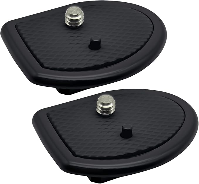 2 Pack 27mm (1-1/16") Quick Release Plate, Universal Camera Tripod Mount Adapter Replacement for 27mm Square Socket Tripod Heads by IOUALEY