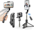 Gimbal Stabilizer for Smartphone ，with Retractable Selfie Stick and Tripod，1-Axis Multifunction Remote 360°Automatic Rotation， Auto Balance for iPhone/Android by irianu