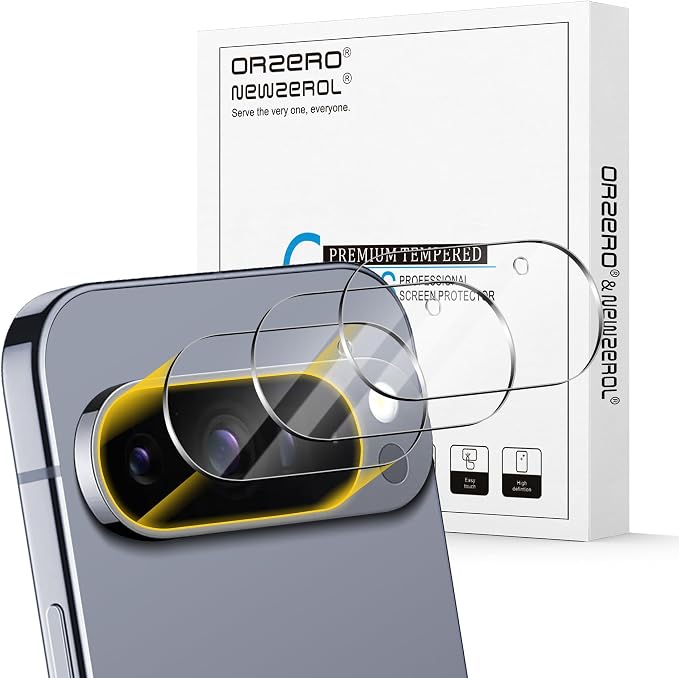 Orzero (3 Pack Camera Lens Protector Compatible for Google Pixel 10 Pro (Not for XL Model), Protector de Cámera Case Friendly Tempered Glass 9H High Definition Microphone Cutout Anti-Scratch by JumpIntoOrzeroLet%E2%80%99sExploreLikeNeverBefore