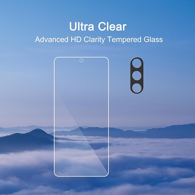 Ailun Screen Protector + Camera Lens Protector for Galaxy S24+ / S24 Plus | 3+3 Pack, 6.7 Inch, Tempered Glass, Fingerprint Unlock, 0.25mm, Anti-Scratch, Case Friendly, HD - Image 4
