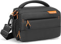 MOSISO Small Camera Bag for Photographers, Camera Shoulder Bags, Black | DSLR/SLR/Mirrorless Cameras,Waterproof Crossbody Padded Photography Bag with Rain Cover for Canon/Nikon/Sony by MOSISO