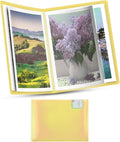 SXhyf A3 Diamond Painting Storage Book for 60 Diamond Painting Pics, 30 Pages Diamond Art Storage Book, Diamond Painting Presentation Portfolio Folder for Artwork (Yellow, A3-16.5 x 12.1 in) by SXhyf