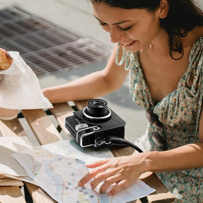 FINTIE Protective Case for Fujifilm Instax Mini 40 Camera | Camera Travel Bag, Adjustable Shoulder Strap, Snap Closure, Removable Front Cover, Daily Protection, Vegan Leather - Image 6