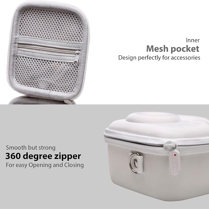 LTGEM Case Compatible with Fujifilm Instax Mini 13/12 Instant Camera, White | Fits Instant Camera 11/10/9/8/7/7+ and FUJIFILM Instax Mini Instant Flim with Shoulder Strap, Case Only - Image 5