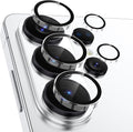 Meshine for Samsung Galaxy S26 Ultra Camera Lens Protector,Scratch Proof,Strong Adsorption,9H Hardness with Metal Ring Camera Cover,Ultra Thin Case Friendly, Accessories Lens Protector,Clear by Meshine