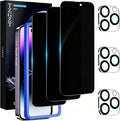 TZGZT Privacy Screen Protectors for iPhone 14 Pro Max, Tempered Glass, HD | 3 Pack, 9H+ Hardness, Military Grade Shatterproof, Easy Installation, Bubble Free, Case Friendly, Dynamic Island Compatible by Unknown