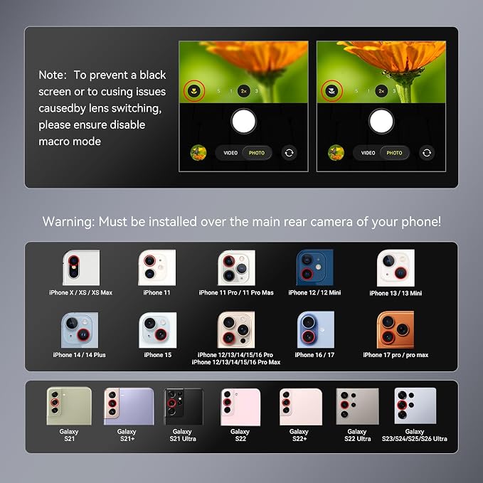 APEXEL 2X 50mm Portrait Master Telephoto Lens for iPhone | F1.05 Ultra-Large Aperture, 17mm Universal Clip, Phone Camera Zoom Lens Attachment Compatible with iPhone, Samsung and more - Image 8