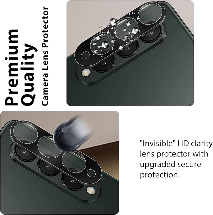 6 Pack for Samsung Galaxy Z Fold 3 Screen Protector | Camera Lens Protector with Installation Frame,Support Fingerprint Unlock, Touch Sensitive, Anti-Scratch, Case Friendly - Image 4
