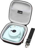 LTGEM Case Compatible with Fujifilm Instax Mini 13/12 Instant Camera, Black | Fits Instant Camera 11/10/9/8/7/7+ and FUJIFILM Instax Mini Instant Flim with Shoulder Strap, Case Only by LTGEM