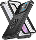 Gritup for Galaxy A36 5G Phone Case: Samsung A36 5G Case with 2*Screen Protector, Magnetic Stand & Slide Camera Cover, Shock Proof Military-Grade Funda para A 36 Cover, Black by Gritup