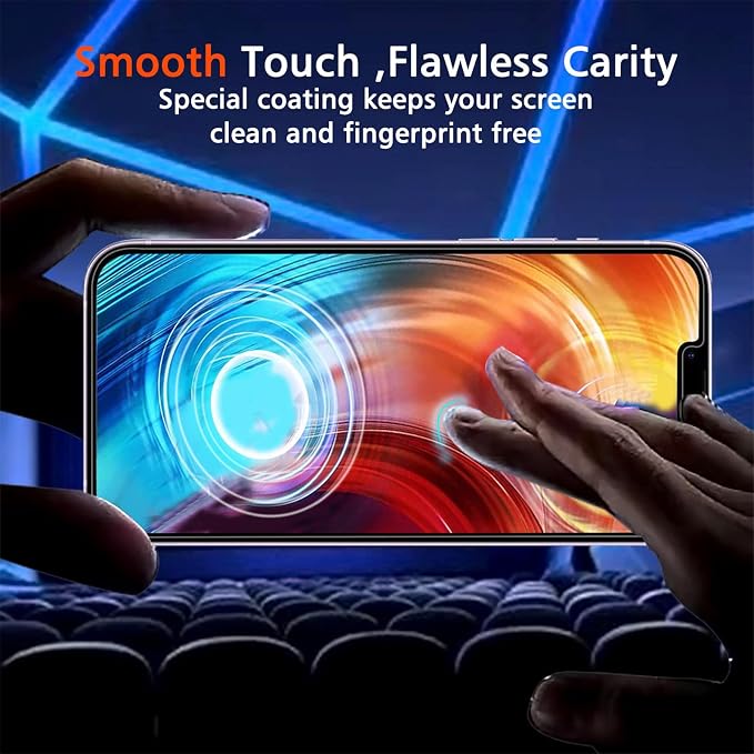 IMBZBK Screen Protector for iPhone 13 Pro Max, Tempered Glass, 3+3 Pack | 9H+ Hardness, Military Grade Shatterproof, Case Friendly, Bubble Free Easy Installation, with 3 Camera Lens Protectors - Image 6
