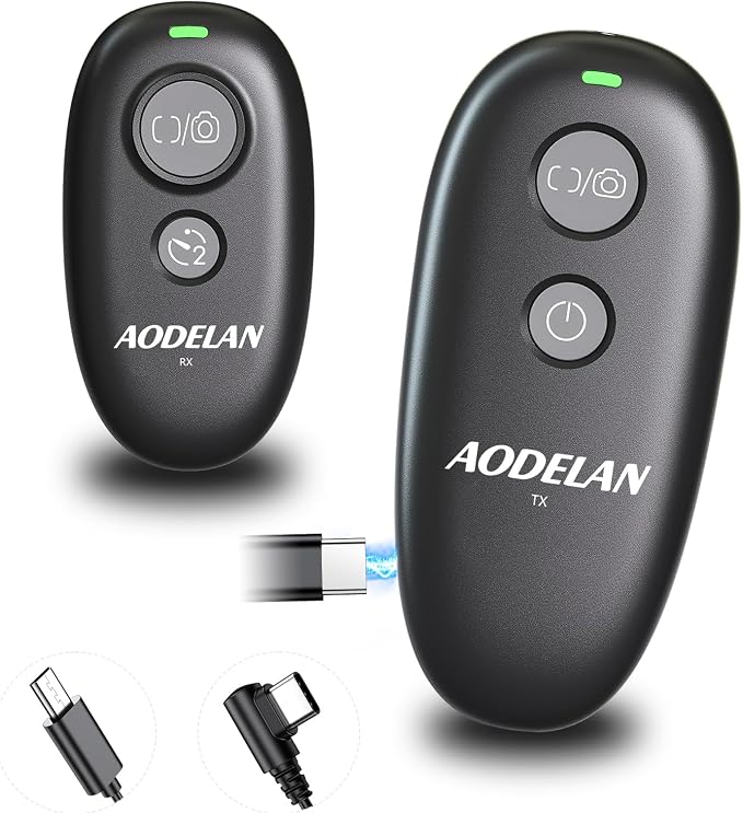 Upgraded Rechargeable USB-C Camera Wireless Remote Control Shutter Release | for Sony A7 IV, A7 III, A7R IV, A7S III, A6600, A6400, A6300, A6000, ZV-1, RX100 VII by AODELAN
