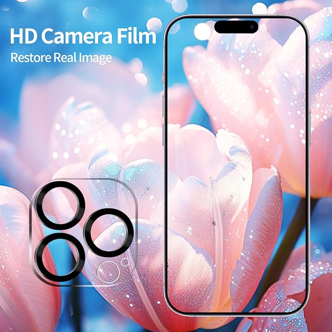 PEHAEL for iPhone 15 Pro Max Privacy Screen Protector+Camera Lens Protector | Installation kits, Anti-Spy Private, Anti-Scratch, 9H Tempered Glass, Case Friendly, 2+2 Pack, [6.7 inch] - Image 5