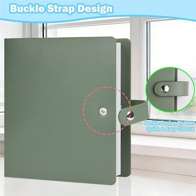 Ruibytree 320 Pockets Album for Instax Mini & Polaroid 2x3" Pictures, Green | Gift-Ready Packaging, PU Leather Cover, Acid-Free Pages, Side-Loading Clear Pockets, Durable Binding, Easy Photo Viewing - Image 5