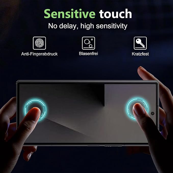 for Samsung Galaxy Z Fold 7 Privacy Screen Protector With Lens Protection Film,9H Hardness Anti-Scratch Tempered Glass, Case Friendly,(2+2 pack) - Image 4