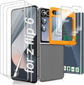 Ferilinso 3 Pack Screen Protector for Samsung Galaxy Z Flip 6 / Z Flip 7 FE | 9H+ Tempered Glass Back&Camera Lens Protectors, Military-Grade Shatterproof, Case Friendly, Easy Installation Bubble Free by Ferilinso