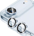 Tensea 2Pack for iPhone Air Camera Lens Protector Bling, Camera Cover | Camera Screen Protector, Metal Individual Ring with 9H Tempered Glass for iPhone 17 Air 6.5inch, HD Clear, Easy Install by Tensea