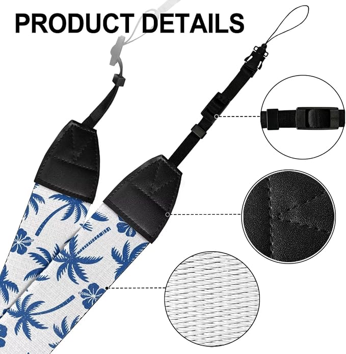 Coldinair Black Adjustable Camera Strap Universal Neck & Shoulder Soft Padded Strap for All DSLR Cameras,Binoculars - Image 7