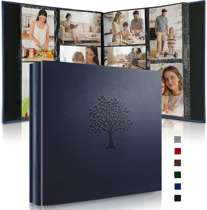Photo Album 4x6 600 Pockets Slip In Extra Large Capacity | PU Leather Cover Picture Album Holds Horizontal & Vertical Photos for Family Wedding Baby Anniversary Christmas Gift - Image 8