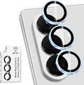 for Samsung Galaxy Z Fold 8 Ultra Camera Lens Protector, Individual Metal Ring Tempered Glass Lens Cover, [Strong Adsorption] Scratch Resistant Ultra-Thin HD Clear Lens Cover, 1 Set-Blue Ring by Btscase