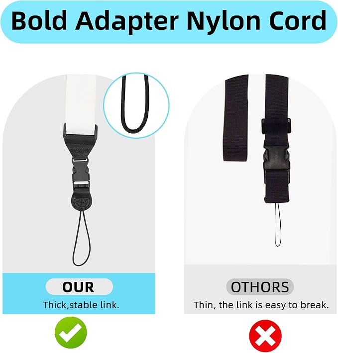 Adjustable Shoulder Strap, iPad Strap Nylon Neck Lanyard | for iPad/Samsung Tablet Case,Camera Binocular Crossbody Laptop Luggage Bag - Image 3