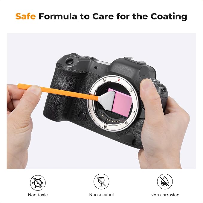 K&F CONCEPT 20ML*2 Spray and Sensor Cleaner Kit, Lens Cleaner | Efficient Cleaning,Safe Formula Cleaner,Easy to Carry and Store,for All Sensors and Critical Optics,Cameras,Laptops,MW01 - Image 4