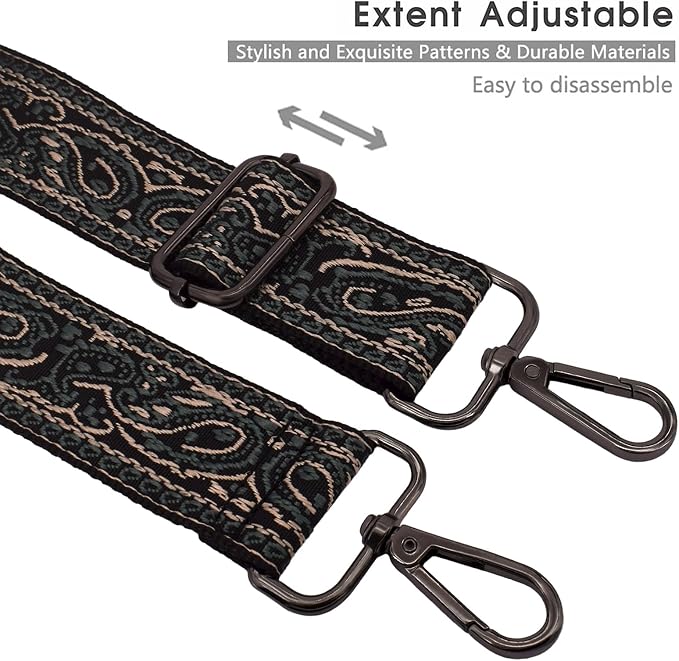 Replacement Purse Strap Shoulder Strap Adjustable Crossbody Strap for Women Crossbody Wide Shoulder Bag - Image 4
