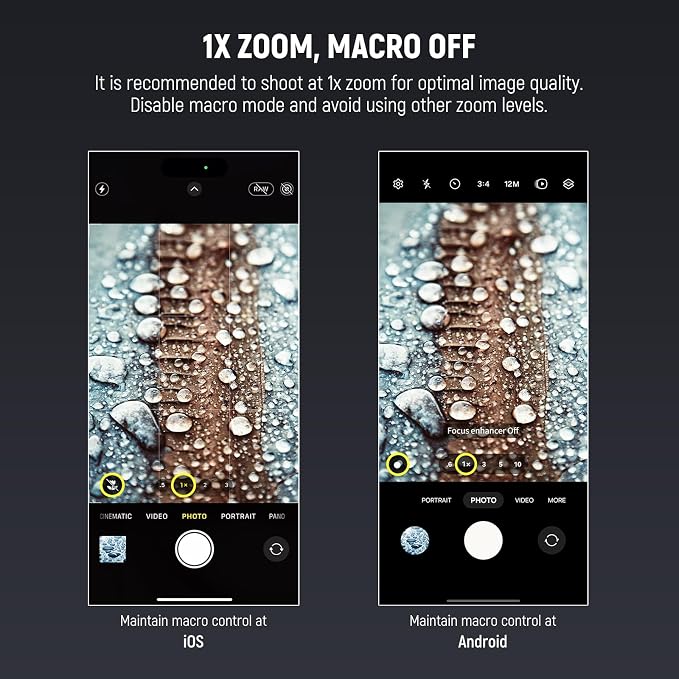 NEEWER 10X Macro Lens with 17mm Thread Clip and Detachable Diffuser Hood, Also for 17mm Threaded Phone Cage/Case/Clamp/Backplate, LS-28 PRO - Image 5