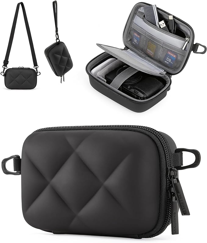BAGSMART Digital Camera Case Protective Lightweight Camera Bag with Strap | Waterproof & Shockproof Small Camera Case with 2 Carrying Ways for Canon PowerShot G7X Mark II/III/Sony DSCW800/DSCW830 by BAGSMART