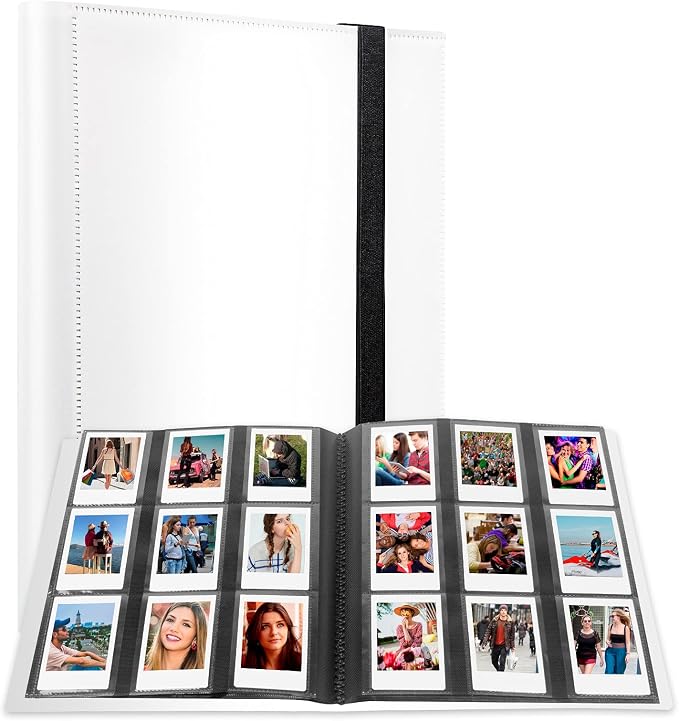 432-Pocket Photo Album for Fujifilm Instax Mini Instant 2x3'' Photos | Fits Polaroid Snap, PIC-300 ,Z2300 Camera, Mini Link Pinter, Photo Book for Birthday, Anniversary, Families Memories, White by Rekeen