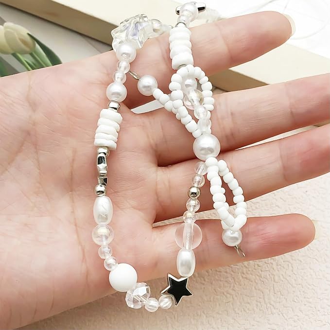Beaded Camera Wrist Strap Cute Digital Camera Charm Lanyard Phone Chain Keychain Beaded Phone Lanyard Bag Charm - Image 4