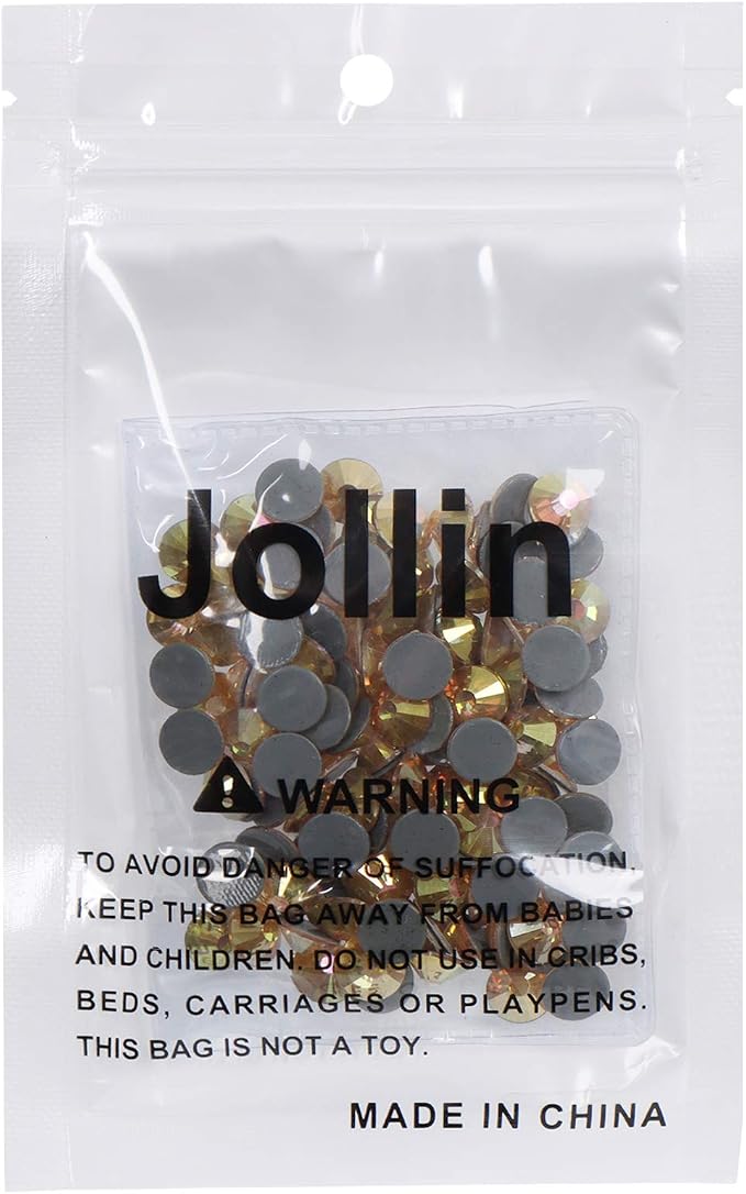 Jollin Hotfix Rhinestones Flatback Crystal 8.4mm SS40, Metallic Sunshine | 144pcs Hot Fix Crystals Glass Rhinestones for Bedazzling, Crafting, Clothes, Shoes & Accessories DIY Decoration - Image 7