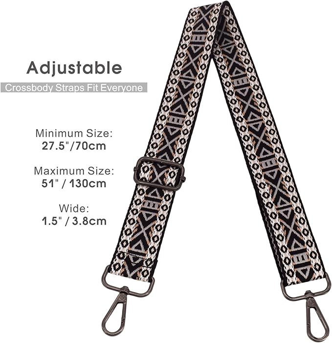Replacement Purse Strap Shoulder Strap Adjustable Crossbody Strap for Women Crossbody Wide Shoulder Bag - Image 2