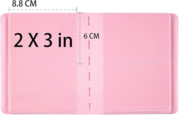 Ablus 64 Pockets Mini Photo Album for Fujifilm Instax Mini 7s 8 8+ 9 25 26 50s 70 90 Instant Camera & Name Card (Pink) - Image 4
