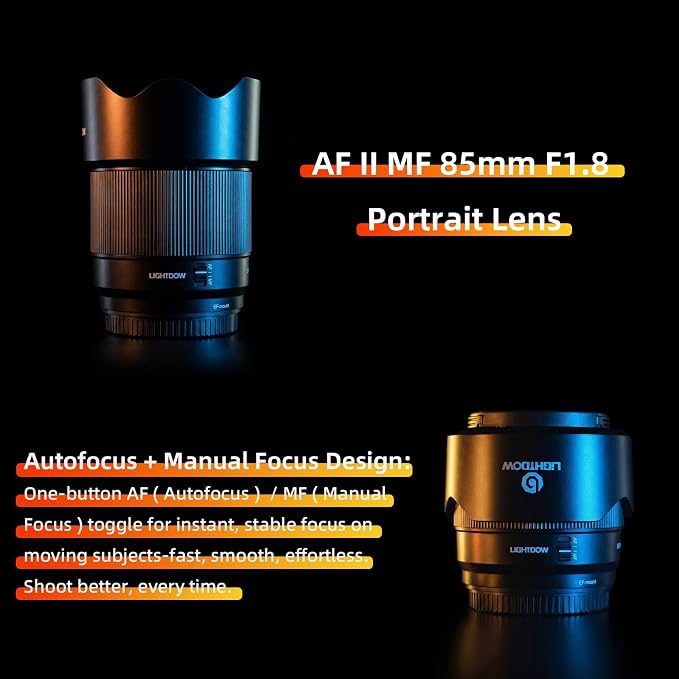 EF 85mm f1.8 Portrait Lens-AF+MF STM Motor for Canon EOS Rebel T8i/T7i/T7/T6i/T5/T3i/T3/T2i/XSi/XS/SL3/SL2/T100/90D/80D/70D/50D/5D Mark IV/6D II/7D II/1D X III II-DSLR Cameras Lenses(EF/EF-S Mount) - Image 2
