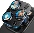 Uyiton for iPhone 12 Pro Max Camera Lens Protector | [Drop Protection][Strong Adsorption] 9H Sapphire Glass Camera Cover Screen Metal Ring Case Friendly Scratch Resistant, Black by Uyiton