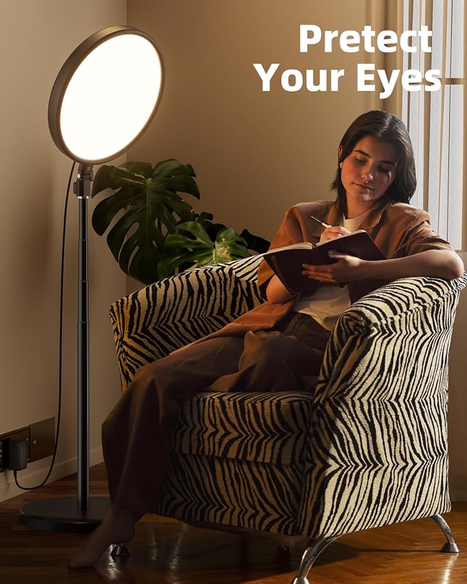TODI Large Ring Light with 79" Stand, 6500K Full-Screen Selfie Ring Light with Stand and Phone Holder, Professional Big Ring Light for TikTok Light, Barber, Stream, Video, YouTube, Makeup, Photography - Image 7