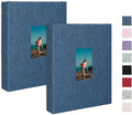 Mini Photo Album (2-Pack) for 2x3" Instax Mini & Polaroid Photos – Each Linen Album Holds 208 Photos by CHERRICH