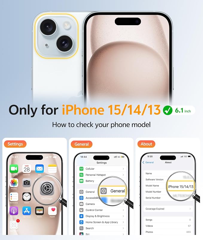 FNTCASE for iPhone 15/14/13 Case, Fit for Magsafe, Glass Screen Protector | Translucent Matte, Magnetic Phone Cases, 14FT Military Grade Drop Protection, Slim Shockproof Protective Cover, Desert Gold - Image 2
