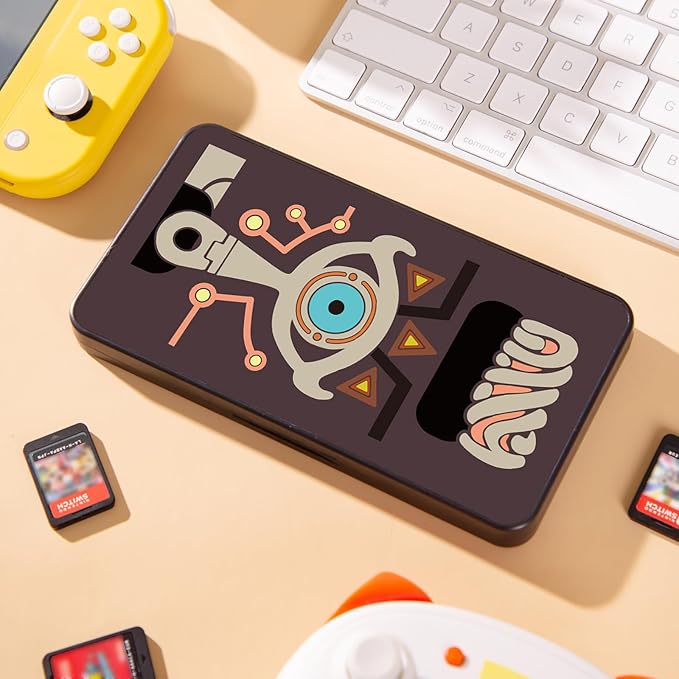 PERFECTSIGHT Cute Game Card Case for Nintendo Switch/Switch Lite/OLED, 24 Game Holder Cartridge Case for Game Cards and 24 SD Cards, Kawaii Portable Compact Storage Box (Eye, 24 Slots) - Image 6