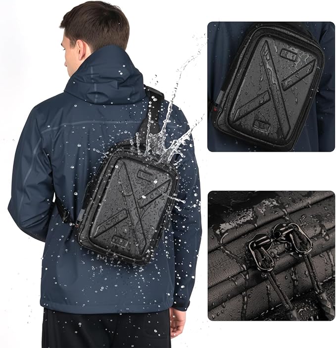 Besnfoto Camera Hard Shell Case Crossbody Camera Sling Bag Small Waterproof Photography Bag for Mirrorless and DSLR Cameras - Image 3