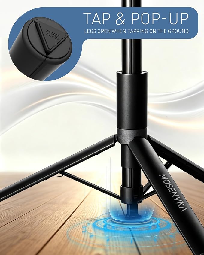 65'' Selfie Stick Tripod for DJI Osmo Action 6/Osmo Nano Accessories | Auto Pop-Open Tripod, Magnetic Quick-Release Adapter Mount 360° Adjustable | 2-in-1 Extended Rod | Portable for Travel Vlog - Image 3