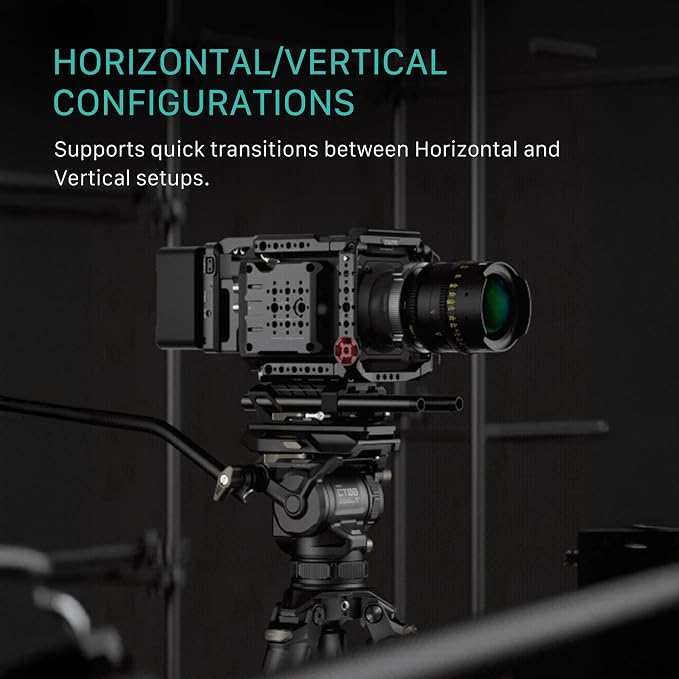 Tilta Camera Cage Base Kit Compatible with Blackmagic Pyxis 6K/ Pyxis 12K| Includes Full Cage, Top Handle, Side Handle, Side Plate, Bottom Plate & Mini Tool | ES-T21-A - Image 3