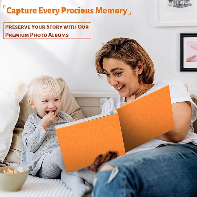 Artfeel Photo Album Self Adhesive Scrapbook,60 Pages Large Photo Book for 4x6,5x7,8x10 Pictures,DIY Album for Baby Wedding Family Travel Birthday,with Metallic Pen and Scraper - Image 6
