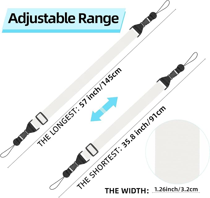 Adjustable Shoulder Strap, iPad Strap Nylon Neck Lanyard | for iPad/Samsung Tablet Case,Camera Binocular Crossbody Laptop Luggage Bag - Image 2