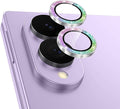 Meshine for Samsung Galaxy Z Fold 8 Camera Lens Protector,Scratch Proof,Strong Adsorption,9H Hardness with Metal Ring Camera Cover,Ultra Thin Case Friendly,Accessories Lens Protector,Glitter Colorful by Meshine