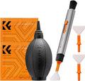 K&F CONCEPT 6 in 1 Camera Cleaning Kit for Canon Nikon Camera Clean | Full Frame Cleaning Wand X2,Strong Blower,Microfiber Cleaning Cloth X2 Machine Washable and Reusable,Replaceable Cleaning Pen by KFCONCEPT